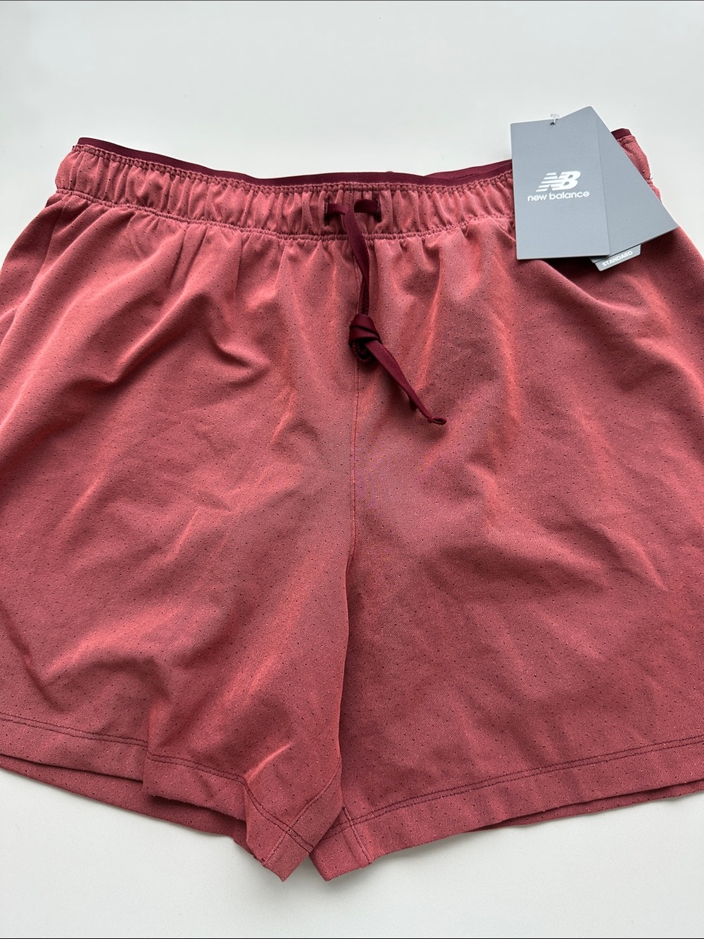 New Balance RC Short Dusty Coral Drawstring Athletic Shorts